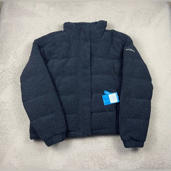 Columbia Ruby Falls Women’s Size M Black Sherpa Down Puffer Winter Jacket NWT - Picture 3 of 12